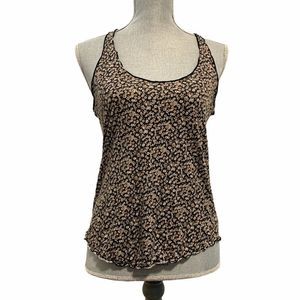 American Rag Floral Raw Hem Tank Top Size Small